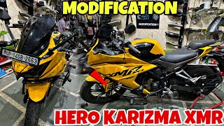 Brand New HERO KARIZMA XMR Proper Modification  Crash Guard  Winglit  SKD Originals rajubhaiskd [upl. by Frodin]