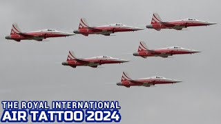 RIAT 2024 PATROUILLE SUISSE Swiss Air Force The International Air Tattoo [upl. by Ahsinav]