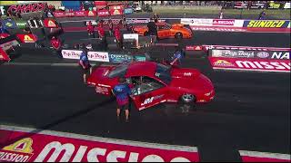 JHG Mountain Motor Pro Stock 39th Pep Boys NHRA Nationals Johnny Pluchino vs John Montecalvo [upl. by Nage551]