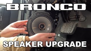 Swapping out Broncos terrible speakers  Ford Bronco Speaker Upgrade [upl. by Holna]