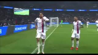 Lucas Paqueta 🇧🇷 dancing celebration for Lyon [upl. by Lorens]