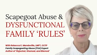 10 Dysfunctional Family Rules Supporting Family Scapegoat Abuse FSA scapegoat toxicfamily [upl. by Lenahtan]