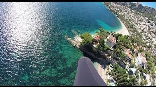 Parapente Roquebrune Cap Martin Oct 2016 [upl. by Herwig24]