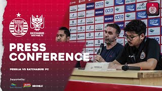 Persija vs Ratchaburi FC  Press Conference After International Friendly Match [upl. by Oicneconi130]