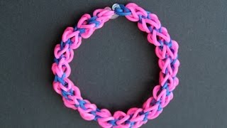 Rainbow loom Twist square armband bracelet [upl. by Haletky456]