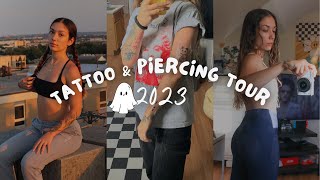 all my tattoos amp piercings 2024 tattoo  piercing tour [upl. by Ravens638]