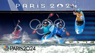 Kayak cross CRAZINESS Get to know the newest Olympic sport  Paris Olympics  NBC Sports [upl. by Walcoff]