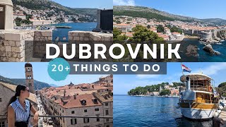 20 Things to Do in Dubrovnik Croatia  The Top Attractions amp Daytrips [upl. by Oilalue]