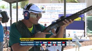 Finals Trap Men  ISSF Shotgun World Cup 2013 Acapulco MEX [upl. by Ymmaj696]