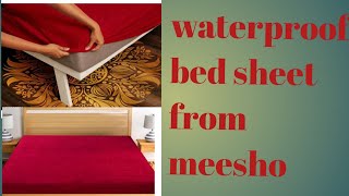 Waterproof Bed Sheet From MeeshoMattress Protector From Meesho [upl. by Sinnelg]