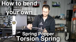 How to wind a torsion spring for an AR500 Spring Popper  Atlas Target Works [upl. by Eivlys]