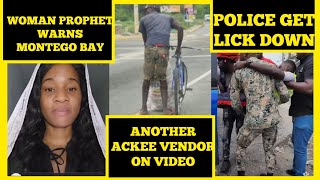 WARNING montego Bay ago FLOOD OUT  Unopened Ackee vendor caught  Him lick down the police [upl. by Warga]