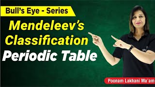 Mendeleevs Classification  Periodic Table Class 11  IIT JEENEET  Poonam mam  ATP STAR KOTA [upl. by Layne]