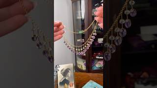 Antique amethyst and aquamarine necklace [upl. by Satterfield774]