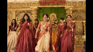 Kerala Wedding Dance full Video  Saranya ❤ Anil  Bride amp Cousins Dance Performance  2023 [upl. by Yrret788]