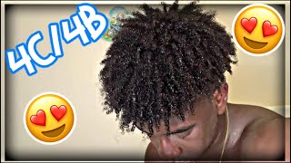 How to Get Curls for 4C4B Hair Black Men🤩 [upl. by Terryl]