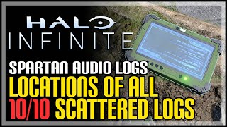 All Scattered Spartan Audio Log Locations Halo Infinite [upl. by Anavoig772]