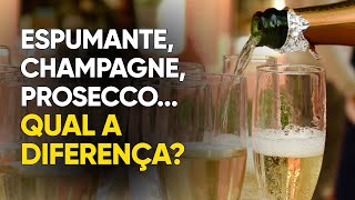 Espumante Champagne Prosecco Qual a diferença [upl. by Sirah746]