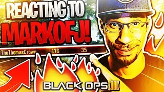 REACTING TO THEMARKOFJ PLAYING TRYHARDS BLACK OPS 3 [upl. by Akcemat303]