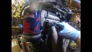 Removing motorbike header bolts [upl. by Enilec]