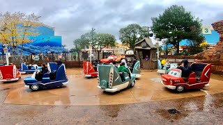 🎡 4k Cars Quattre Roues Rallye POV Disneyland Paris [upl. by Ahcim]