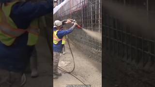 Concrete spray technique [upl. by Sybila]