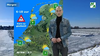 Vanaf de zondagavond winterse buien én toenemende kans op gladheid Komende woensdag meer sneeuw [upl. by Josey]