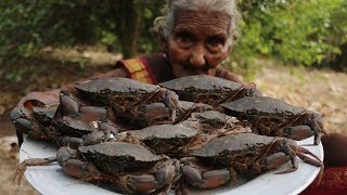 Delicious River Crabs Roast By 106 Mastanamma Country foods [upl. by Adlay]