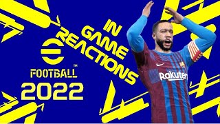 Efootball 2022 reactions after fouls celebrations [upl. by Wan]