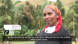 Sustainably sourced raffia improving local livelihoods in Madagascar [upl. by Ydissac]