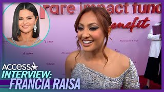 Francia Raisa PRAISES Selena Gomezs Mental Health Work [upl. by Ecnerat]