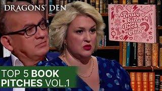 Top 5 Book Related Pitches In The Den  Vol1  COMPILATION  Dragons Den [upl. by Jews730]