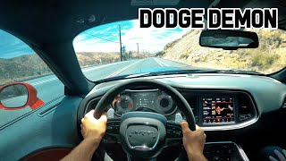 The Dodge Challenger SRT Demon Makes You Laugh Like a Child POV Drive Review [upl. by Irena503]