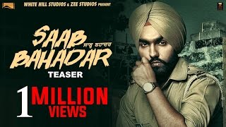 Saab Bahadar  Official Teaser  Ammy Virk  Releasing on 26th May 2017 [upl. by Adnael]