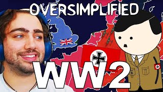 Mizkif Reacts to WW2 by OverSimplified [upl. by Aylatan]