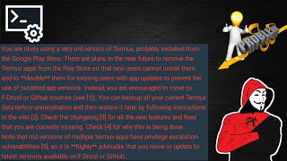 You are likely using a very old version of Termux Problem Solve How to Download Latest Termux 2022 [upl. by Ylsel]