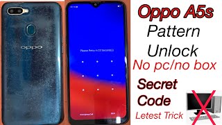 Oppo a5s hard reset pattern pin unlock without pc  oppo pattern unlock 2023 [upl. by Krebs]