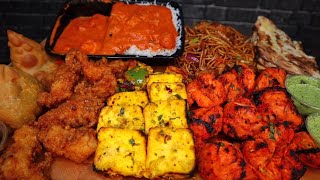 ASMR NO TALKING AUTHENTIC INDIAN FOOD MUKBANG [upl. by Polloch]