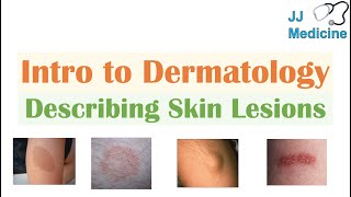 Introduction to Dermatology  The Basics  Describing Skin Lesions Primary amp Secondary Morphology [upl. by Myer]