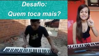 Desafio Quem toca mais teclado [upl. by Ronile927]