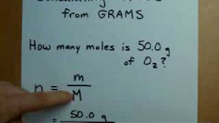 Calculating Moles from Grams Mass to Moles [upl. by Esilanna]