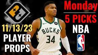 PRIZEPICKS NBA MONDAY 1113 CORE PLAYER PROPS [upl. by Nadya]