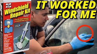 How To Use The Blue Star Windshield Repair Kit [upl. by Levitt]