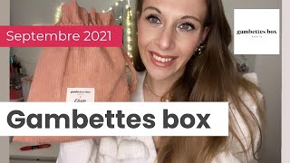 Gambettes Box Aout 2021 [upl. by Ecitnerp]