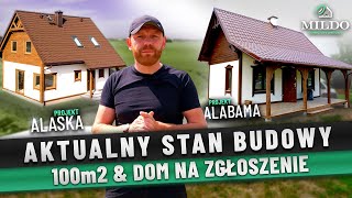 AKTUALNY STAN BUDOWY  Projekt ALASKA 100 m2 amp DOM NA ZGŁOSZENIE do 35 m2 [upl. by Yreved]