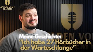 quotIch habe 27 Hörbücher in der Warteschlangequot  GoldenVoiceStory mit Amandus Steggemann [upl. by Einavoj]