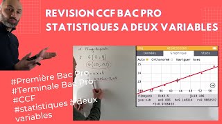 🎓 Préparer son CCF Bac Pro mathématiques  Statistiques à deux variables [upl. by Yesnik]