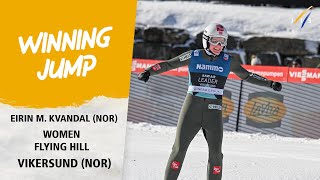 Redhot Kvandal takes maiden Ski Flying win  FIS Ski Jumping World Cup 2324 [upl. by Verner]