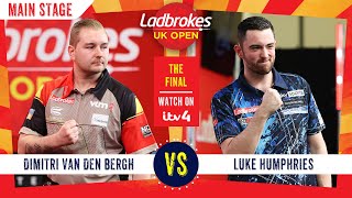 2024 FINAL Ladbrokes UK Open Dimitri Van den Bergh vs Luke Humphries [upl. by Attiuqihc716]