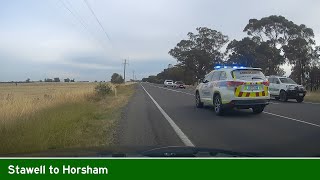 AUS Driving from STAWELL to HORSHAM RealTime Drive [upl. by Eednahs]